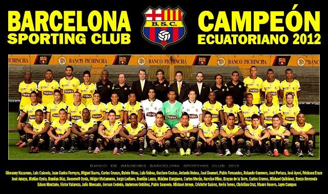 PLANTILLA 2012 BARCELONA SPORTING CLUB ~ Imagenes de barcelona PLANTILLA 2012 BARCELONA SPORTING CLUB ~ Imagenes de barcelona