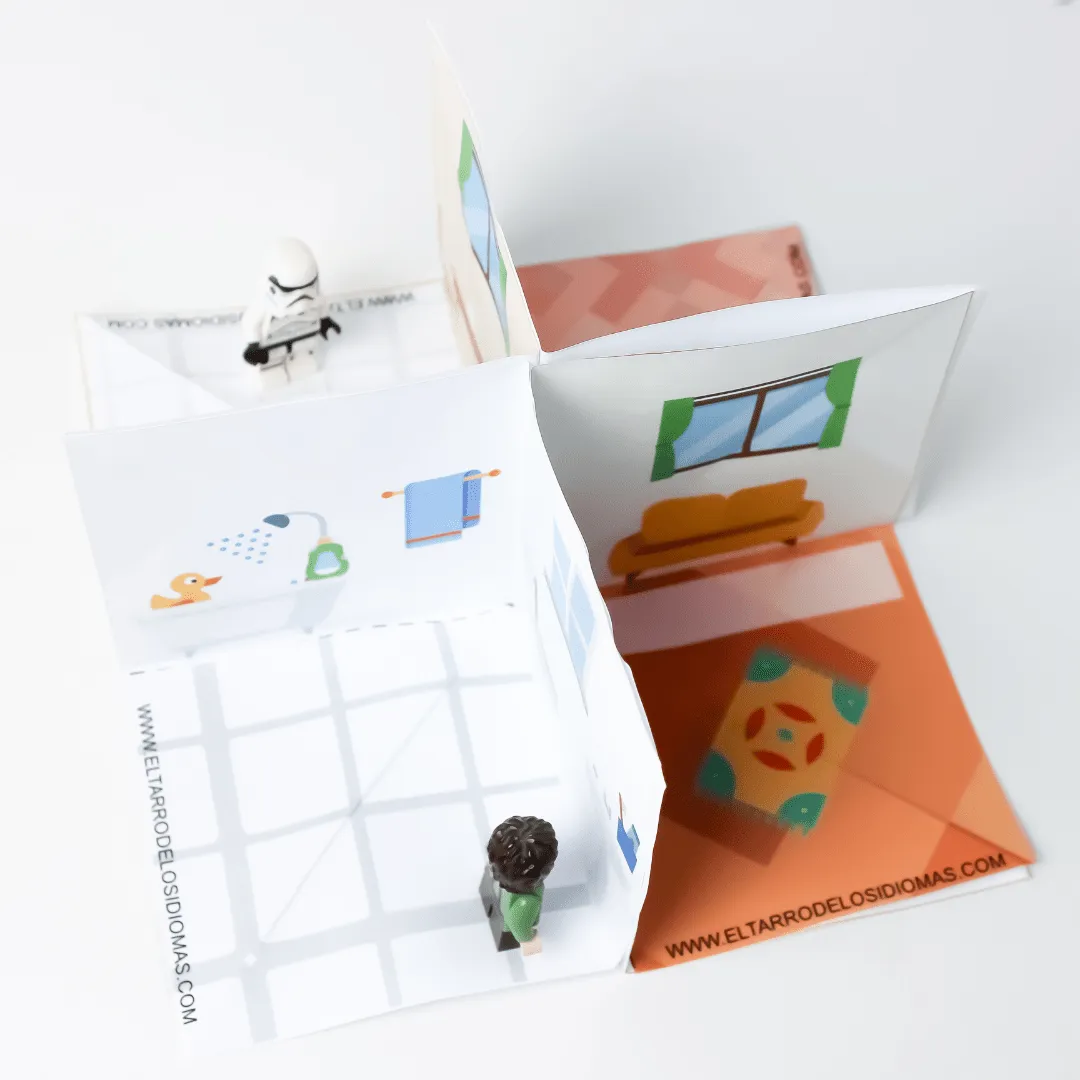Plantilla 3D: Partes de la casa | Kumubox.com Plantilla 3D: Partes de la casa | Kumubox.com