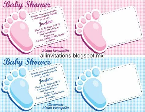 Invitaciónes baby shower niña editables - Imagui