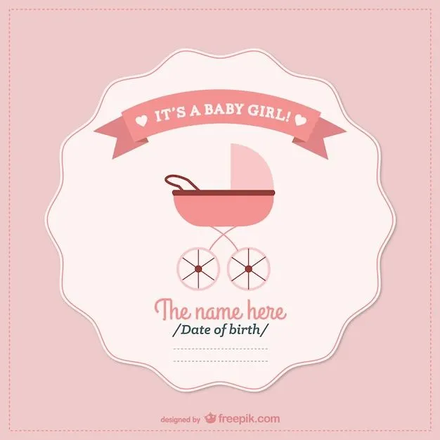 Plantilla de baby shower roja | Descargar Vectores gratis