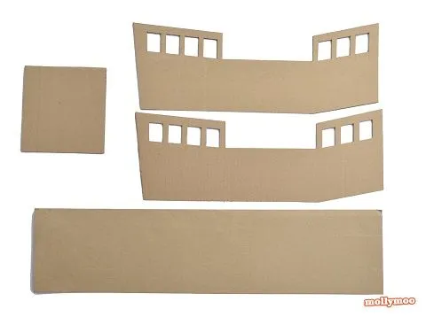 Plantilla para hacer un barco de carton (2) | Ideas para el hogar ... Plantilla para hacer un barco de carton (2) | Ideas para el hogar ...