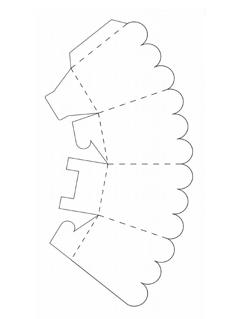 Plantilla Caja de Palomitas | PDF