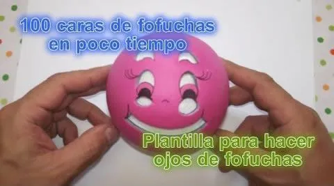 Como hacer una plantilla para la cara de las fofuchas | PatronesMil