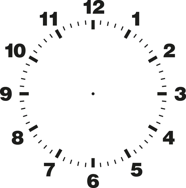 Plantilla de la carátula del reloj — Vector stock © megastocker ...