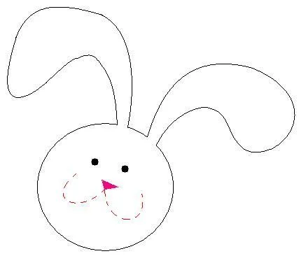 plantilla conejo pascua | Niños | Pinterest