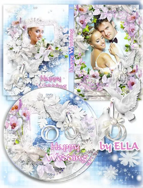 Plantilla para crear la portada del DVD del día de tu boda ... Plantilla para crear la portada del DVD del día de tu boda ...