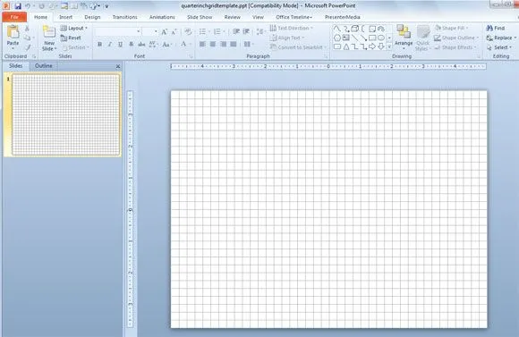 Plantilla Cuadriculada Para PowerPoint