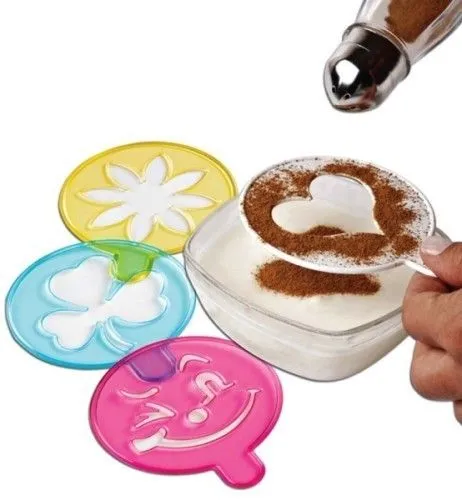 Plantilla para decorar la espuma del café con leche Plantilla para decorar la espuma del café con leche