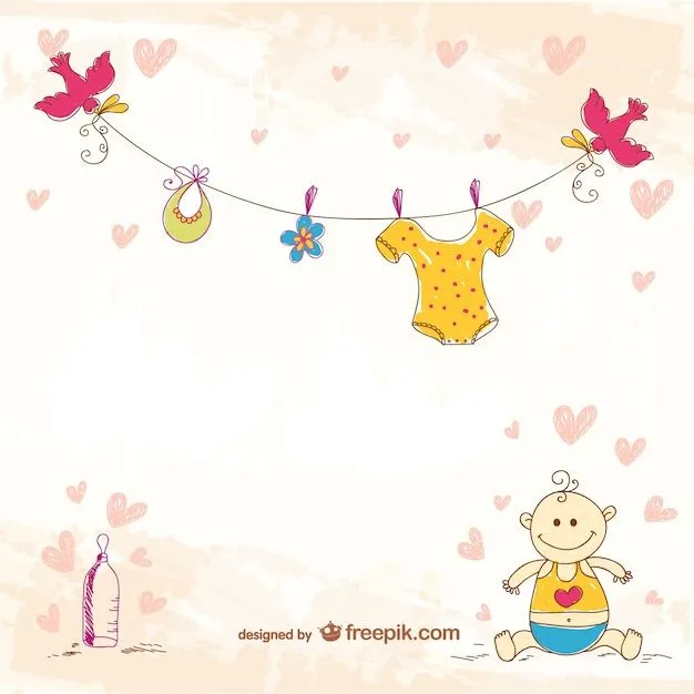 Tarjeta de Baby Shower para el nacimiento de una niña | Descargar ... Tarjeta de Baby Shower para el nacimiento de una niña | Descargar ...