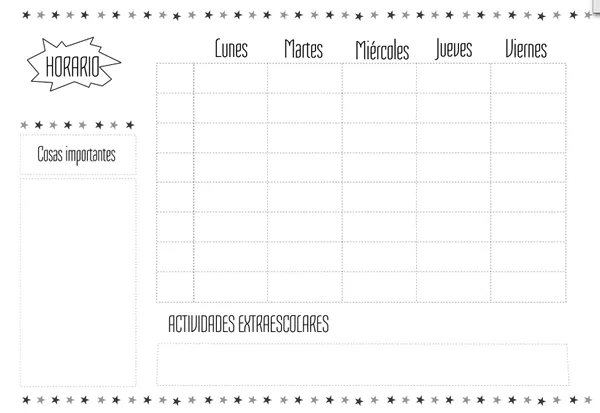 Plantilla horario escolar para imprimir. Hay más en: http ... Plantilla horario escolar para imprimir. Hay más en: http ...