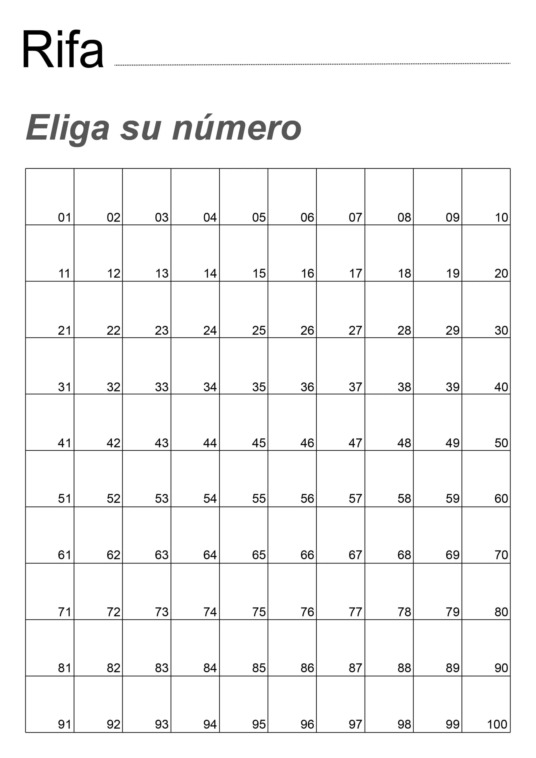 Plantilla de impresión gratuita para sorteos para descargar | Portos  Publicidad