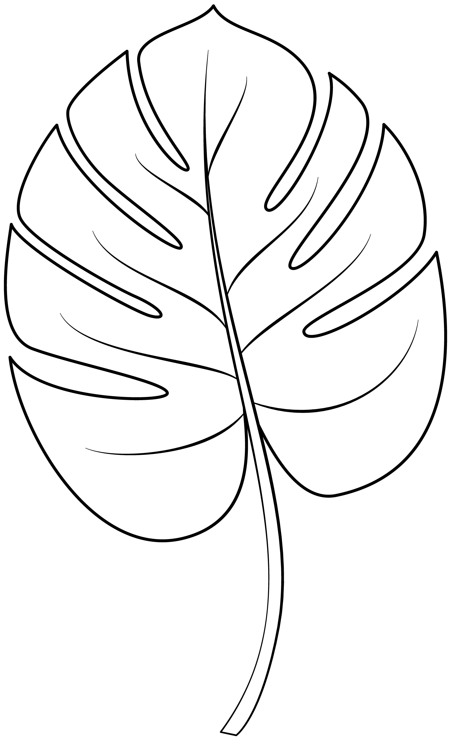 Plantilla imprimible de hojas tropicales | Manualidades de papel para niños Plantilla imprimible de hojas tropicales | Manualidades de papel para niños