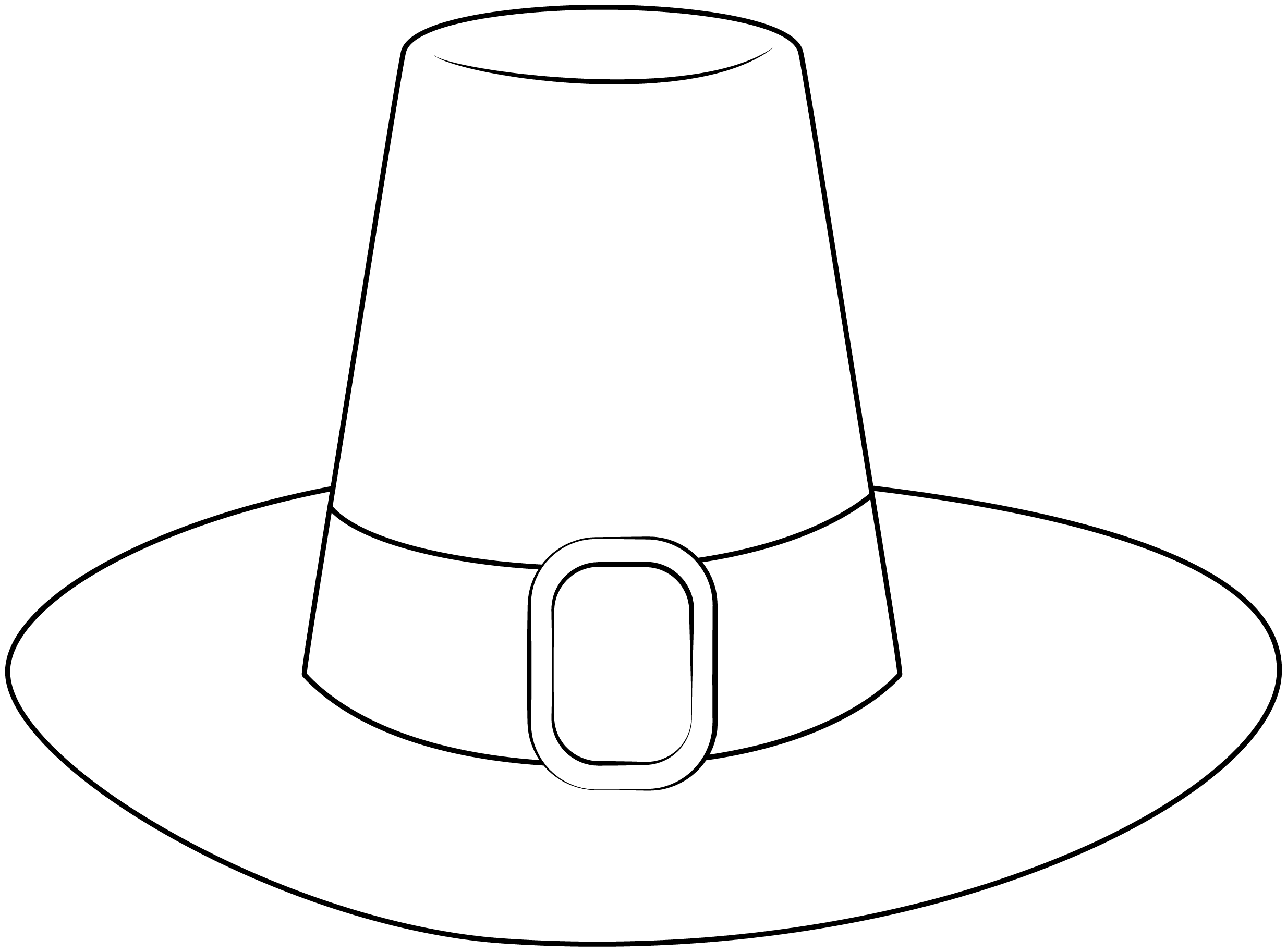 Plantilla imprimible de sombrero de peregrino | Manualidades de papel para niños Plantilla imprimible de sombrero de peregrino | Manualidades de papel para niños