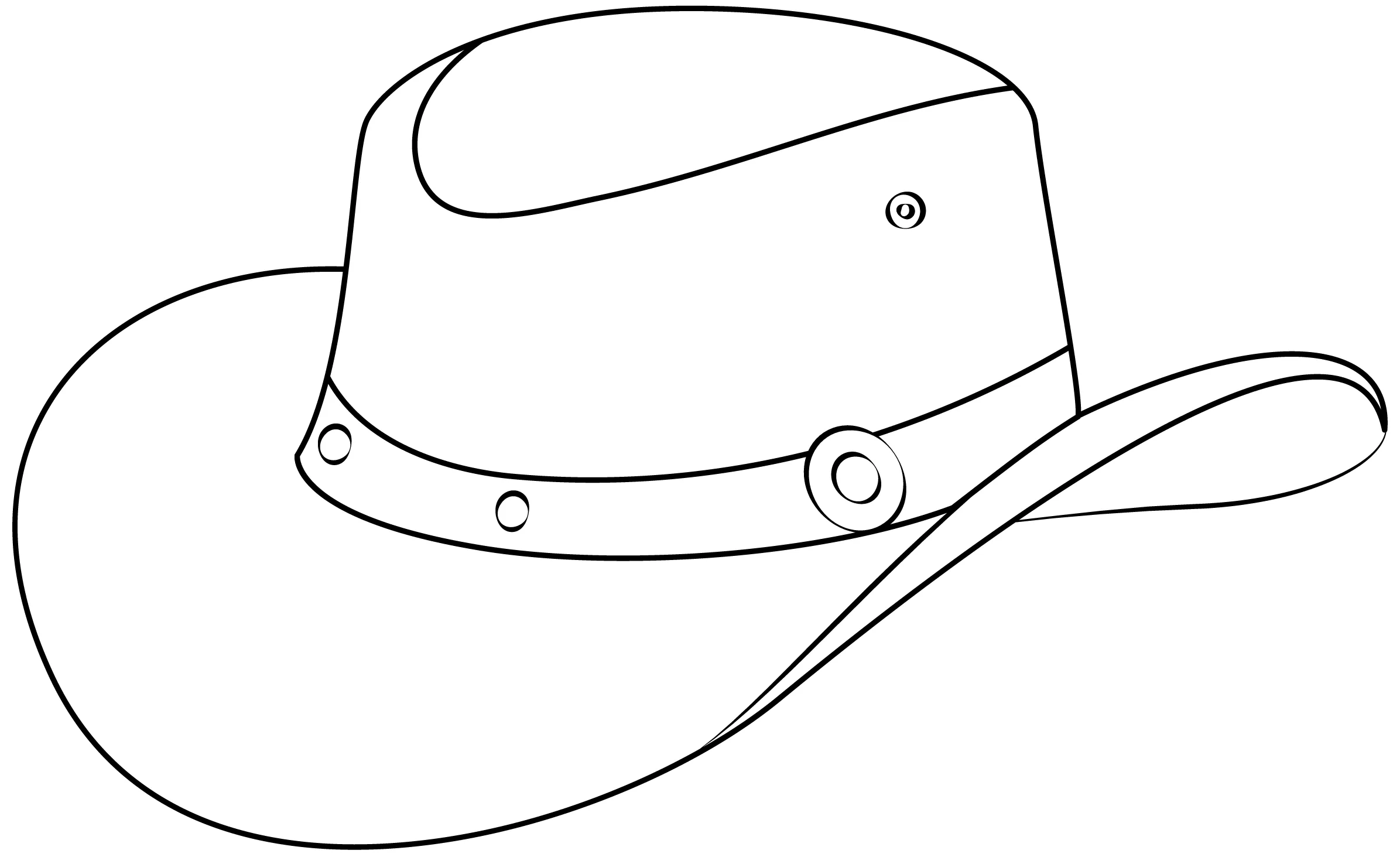 Plantilla imprimible de sombrero de vaquero | Manualidades de papel para  niños