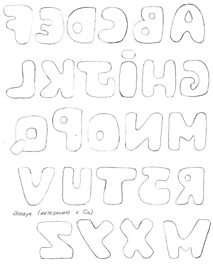 Plantilla de letras 1 | Aplicaciones patchwork para camisetas ó ropa … Plantilla de letras 1 | Aplicaciones patchwork para camisetas ó ropa …