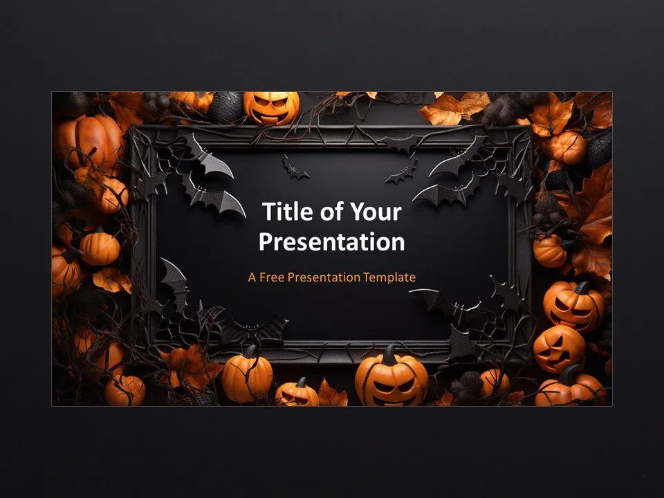 Plantilla Marco de Halloween Para PowerPoint Y Google Slides Plantilla Marco de Halloween Para PowerPoint Y Google Slides
