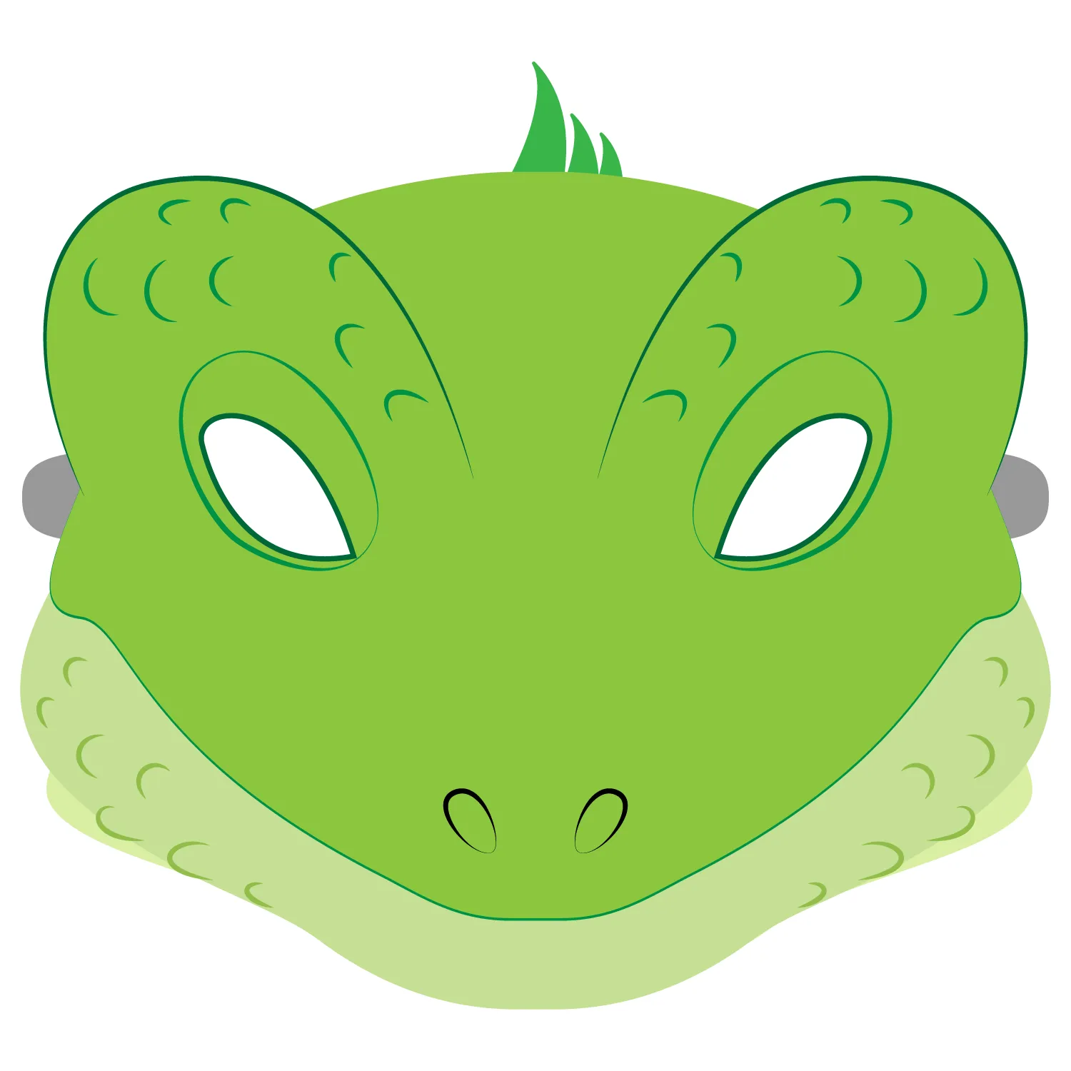 Plantilla de Máscara de Lagarto | Manualidades de papel para niños Plantilla de Máscara de Lagarto | Manualidades de papel para niños
