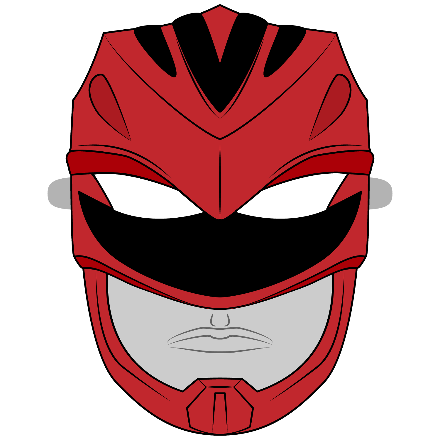 Plantilla de Máscara de Power Rangers | Manualidades de papel para niños Plantilla de Máscara de Power Rangers | Manualidades de papel para niños