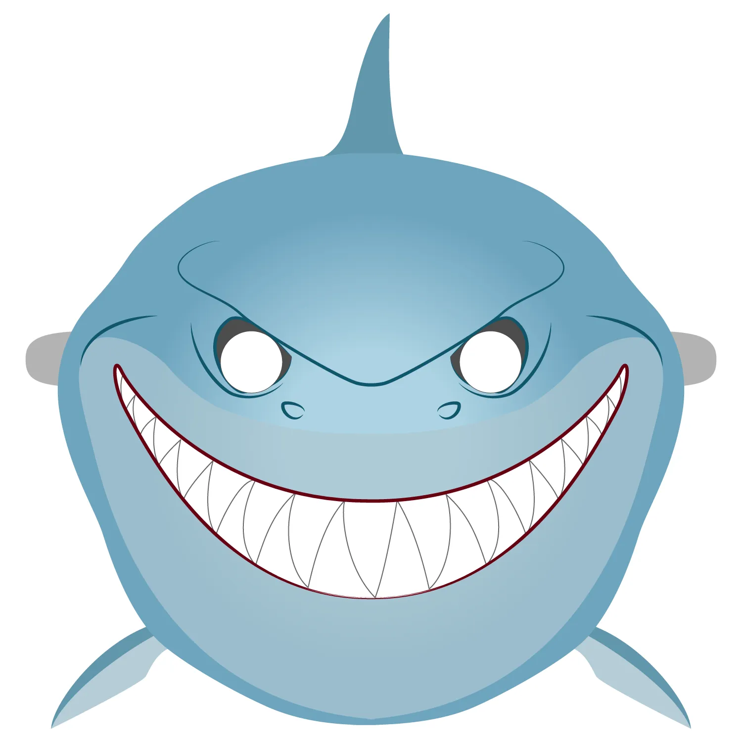Plantilla de Máscara de Tiburón | Manualidades de papel para niños