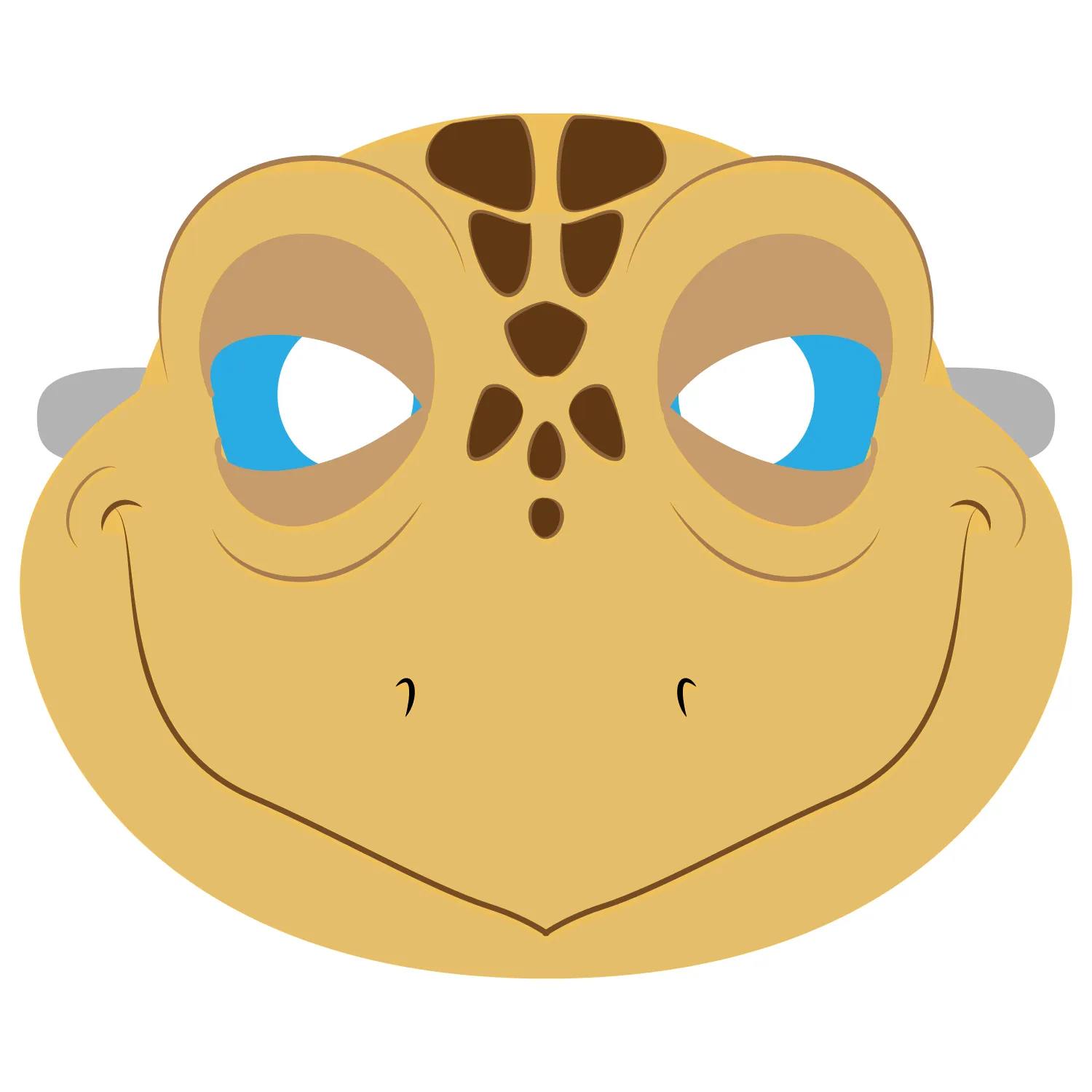 Plantilla de Máscara de Tortuga | Manualidades de papel para niños Plantilla de Máscara de Tortuga | Manualidades de papel para niños