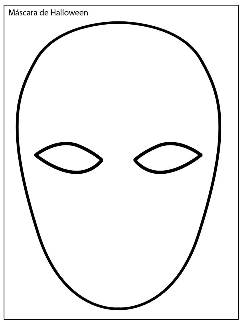 Plantilla mascaras - Imagui