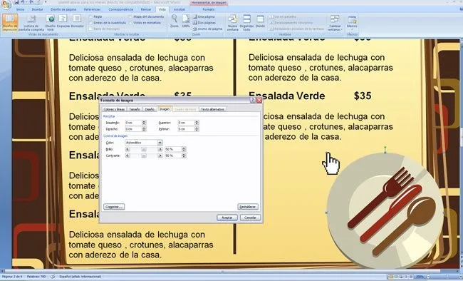 Plantillas gratis para menus - Imagui