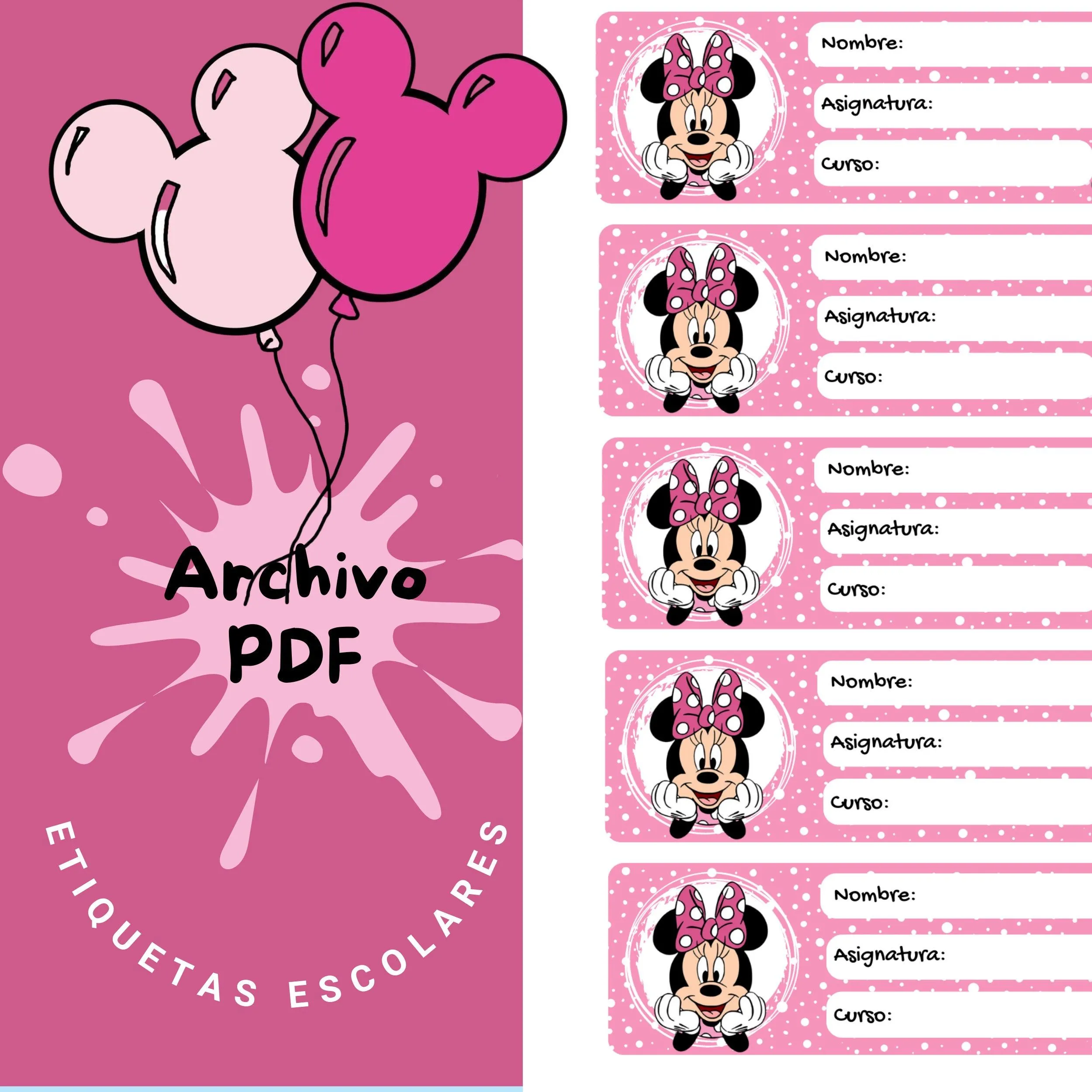 Plantilla minnie - Etsy México