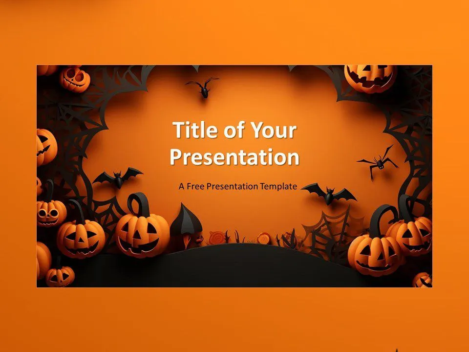 Plantilla Noche Espeluznante de Halloween Para PowerPoint Y Google Slides Plantilla Noche Espeluznante de Halloween Para PowerPoint Y Google Slides