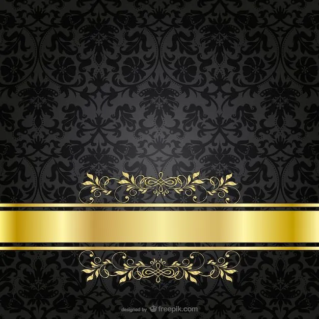Plantilla con ornamentos dorados | Descargar Vectores gratis