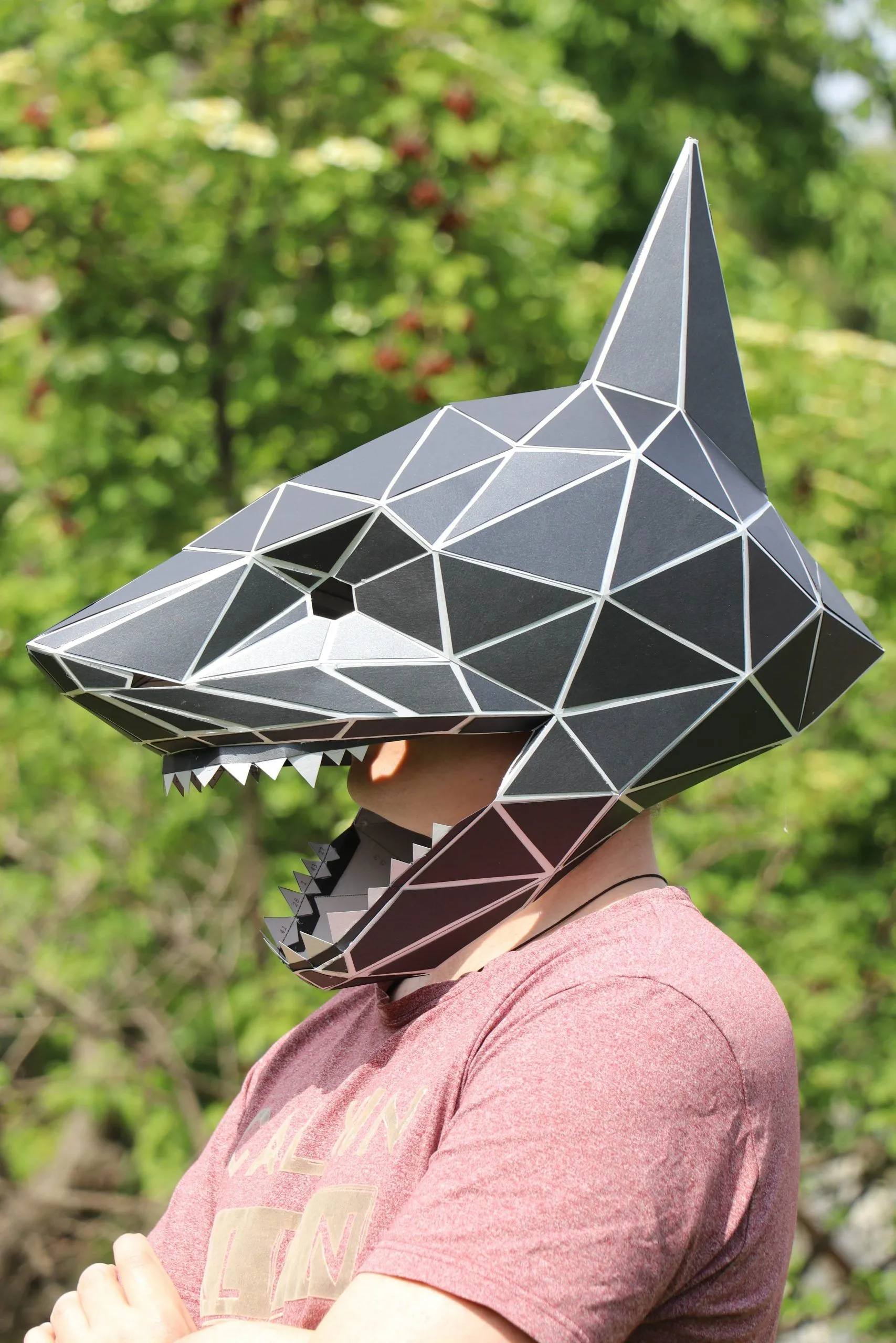 Plantilla PDF de máscara de tiburón - LACRAFTA