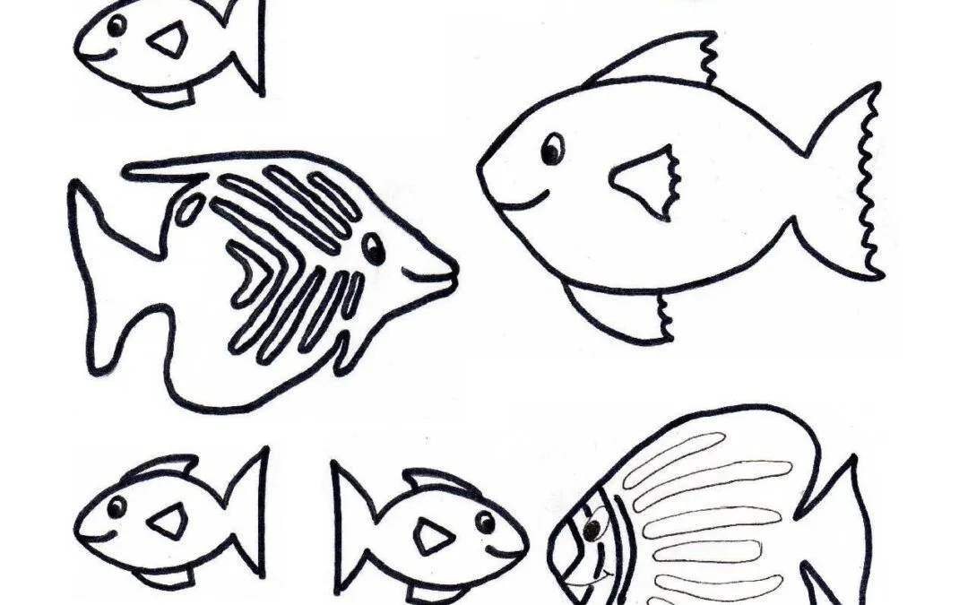 Plantilla peces manualidadesq • Manualidades con Foamy