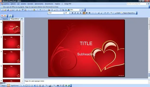 Plantilla de PowerPoint Romántica PPT | Plantillas PowerPoint Gratis