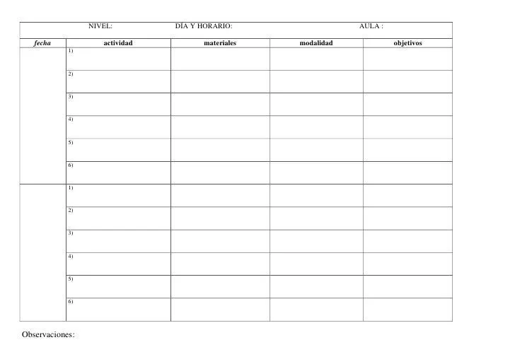 Plantilla Programacion Clases Vacia