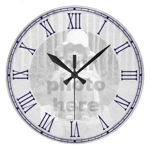 Plantilla para su reloj de pared del número romano de Zazzle. Plantilla para su reloj de pared del número romano de Zazzle.