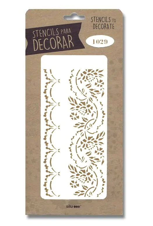 Plantilla Stencil Cenefas Flores 1029 | Silu Plantilla Stencil Cenefas Flores 1029 | Silu