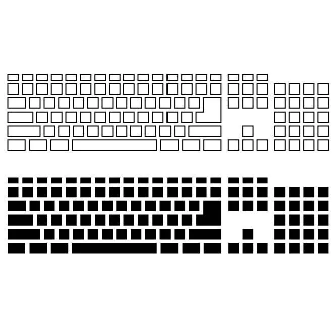 Plantilla de teclado de computadora.ai Royalty Free Stock SVG Vector and Clip Art Plantilla de teclado de computadora.ai Royalty Free Stock SVG Vector and Clip Art