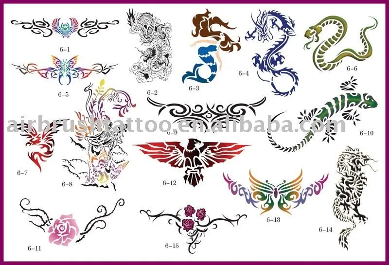 Plantilla temporal del tatuaje del aerógrafo - spanish.alibaba.com Plantilla temporal del tatuaje del aerógrafo - spanish.alibaba.com