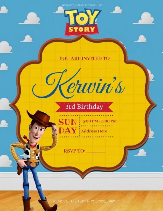 Plantilla de De Toy Story 1 | PosterMyWall Plantilla de De Toy Story 1 | PosterMyWall