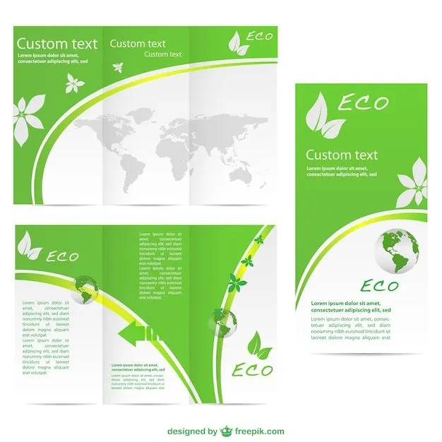 Plantilla de tríptico de ecología | Descargar Vectores gratis Plantilla de tríptico de ecología | Descargar Vectores gratis