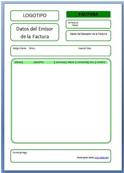 Nueva Plantilla de Word para hacer facturas y proforma - Xelso ...