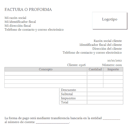 Plantilla de word para facturas simple - Xelso Blog | Nuevas ... Plantilla de word para facturas simple - Xelso Blog | Nuevas ...