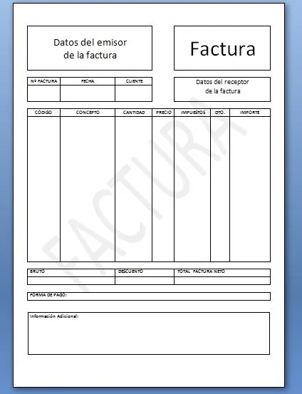 Plantilla de Word para hacer facturas - Xelso Blog | Nuevas ... Plantilla de Word para hacer facturas - Xelso Blog | Nuevas ...