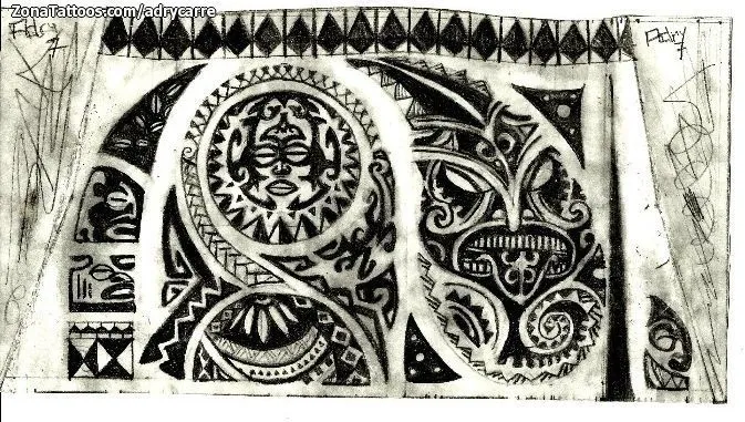 Plantilla/Diseño Tatuaje de adrycarre - Maoríes Brazaletes Plantilla/Diseño Tatuaje de adrycarre - Maoríes Brazaletes