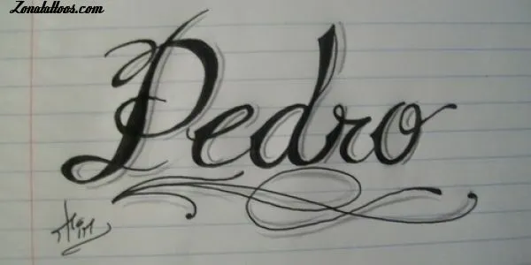 Tatuajes de nombre pedro - Imagui