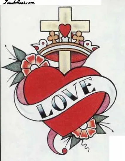 Plantilla/Diseño Tatuaje de lamolina - Love Corazones Cruces Plantilla/Diseño Tatuaje de lamolina - Love Corazones Cruces