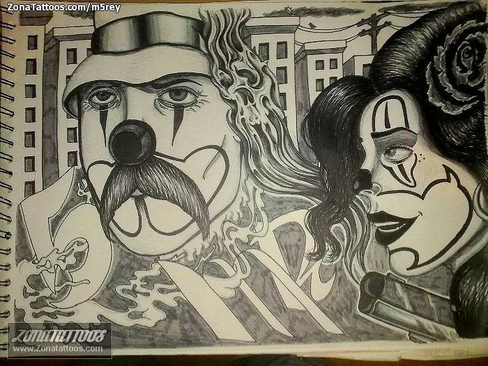 Tattoos de payasos homies - Imagui