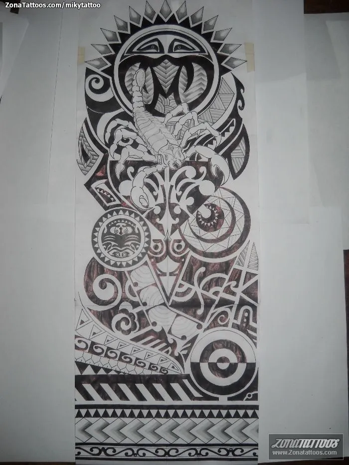 Plantilla/Diseño Tatuaje de mikytattoo - Maoríes Plantilla/Diseño Tatuaje de mikytattoo - Maoríes