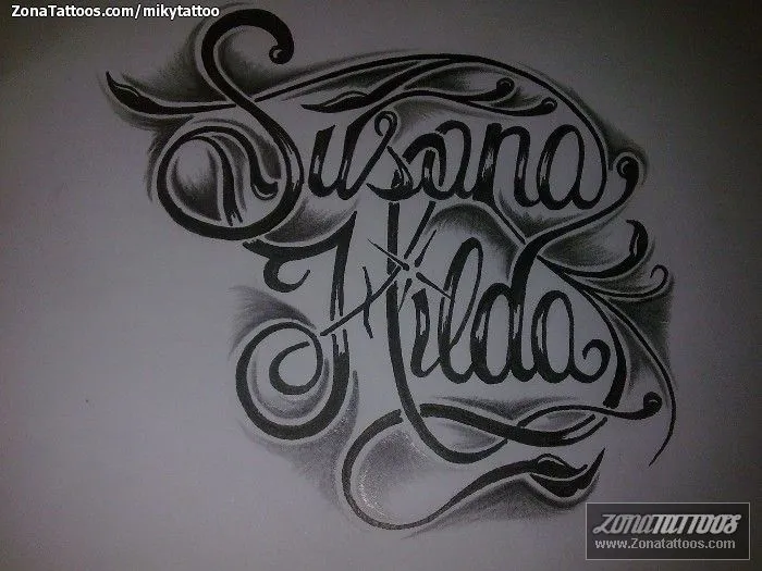 Plantillas para tatuajes de nombres - Imagui