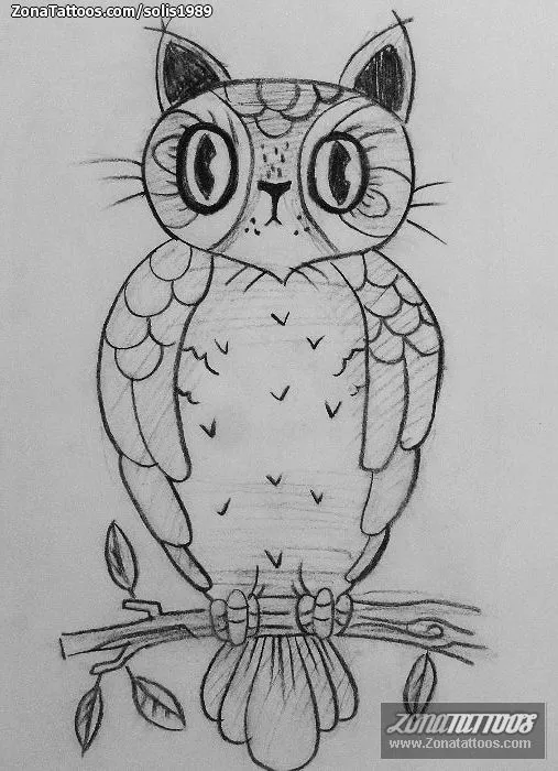 Tatuajes de buhos plantilla - Imagui