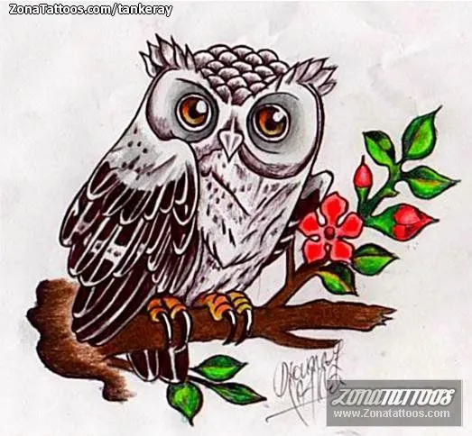 Plantilla/Diseño Tatuaje de TANKERAY - Búhos Aves Animales ... Plantilla/Diseño Tatuaje de TANKERAY - Búhos Aves Animales ...